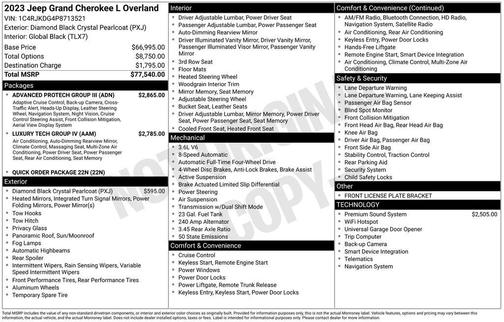 2023 Jeep Grand Cherokee L Overland