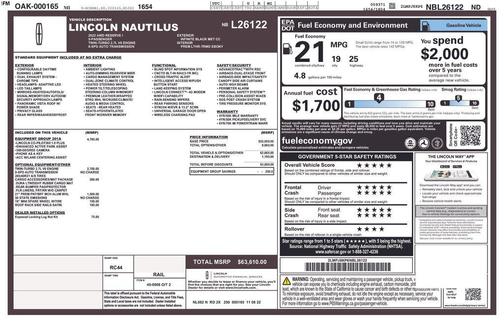 Black 2022 Lincoln Nautilus Reserve