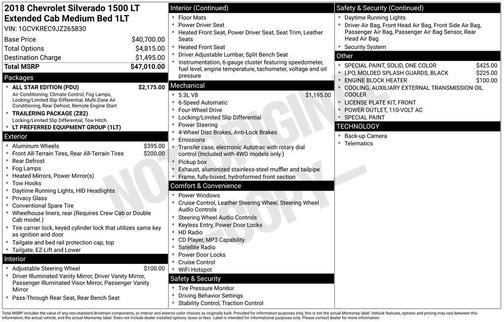 2018 Chevrolet Silverado 1500 LT