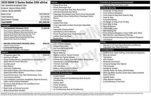 2025 BMW 330 i xDrive