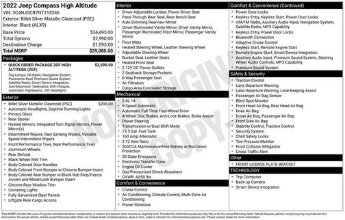2022 Jeep Compass Altitude