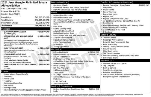 2021 Jeep Wrangler Unlimited Sahara Altitude