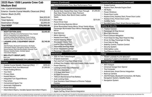 2025 RAM 1500 Laramie