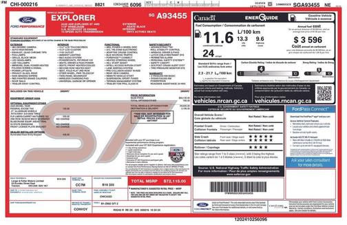 Black 2025 Ford Explorer ST