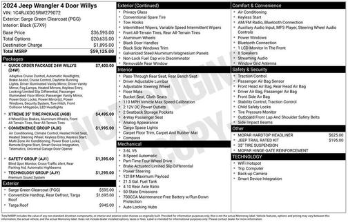 2024 Jeep Wrangler Sport