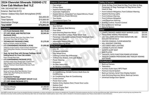Red 2024 Chevrolet Silverado 3500 LTZ