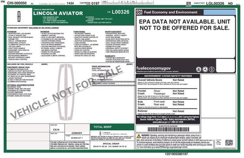 Pearl Metallic 2020 Lincoln Aviator Reserve AWD