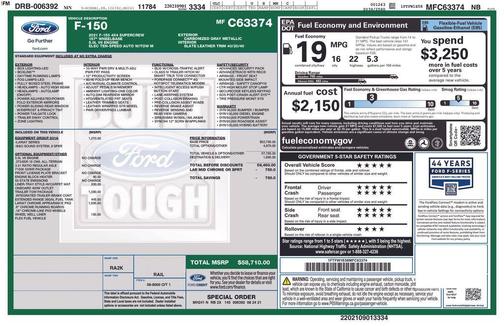 Gray 2021 Ford F-150 Lariat