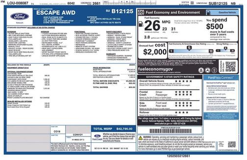 2025 Ford Escape Platinum