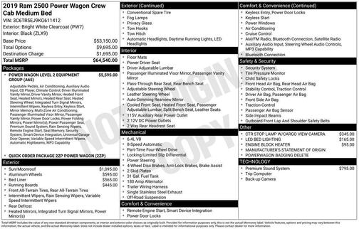 2019 RAM 2500 Power Wagon