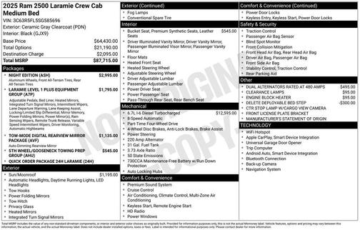 2025 RAM 2500 Laramie