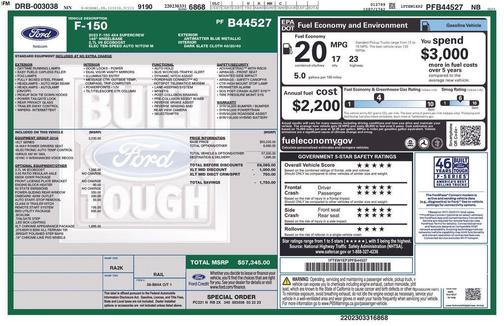 Blue 2023 Ford F-150 XLT