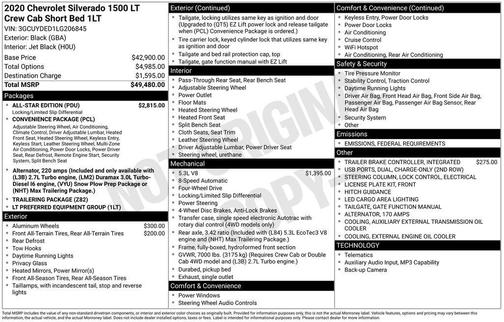 2020 Chevrolet Silverado 1500 LT