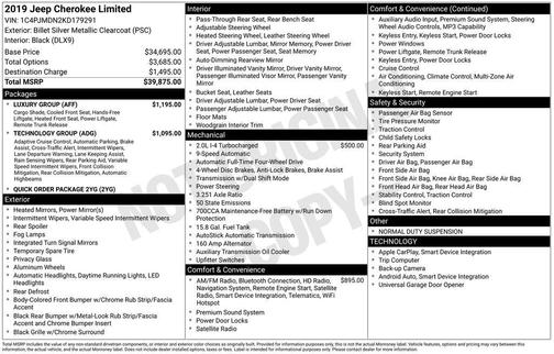 2019 Jeep Cherokee Limited