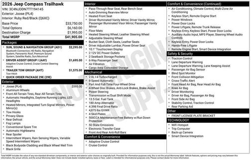 2026 Jeep Compass Trailhawk