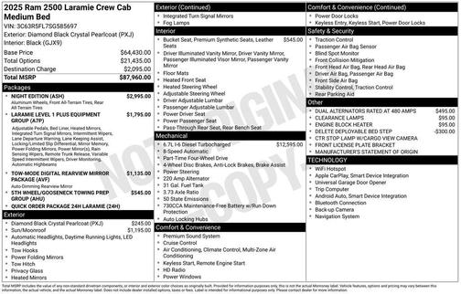 2025 RAM 2500 Laramie