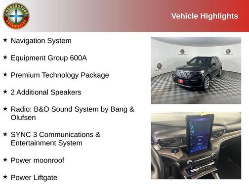 Black Metallic 2020 Ford Explorer Platinum