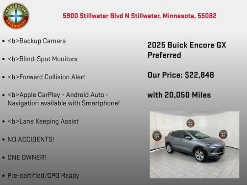 Gray 2025 Buick Encore GX Preferred