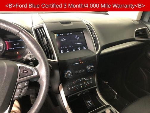 Blue 2019 Ford Edge SEL