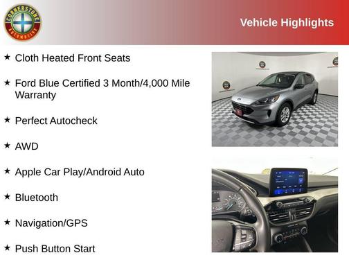 Silver 2022 Ford Escape SE