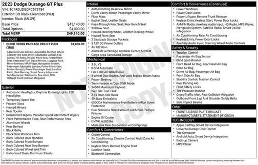 2023 Dodge Durango GT