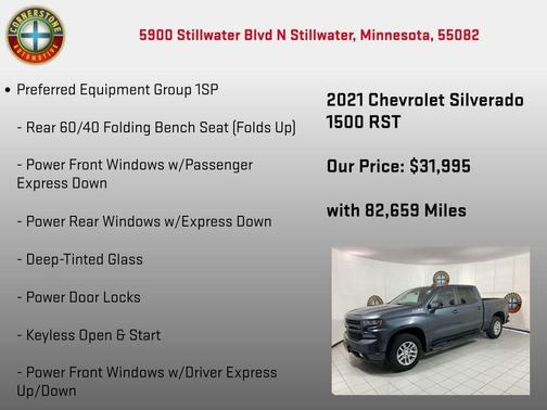 Gray 2021 Chevrolet Silverado 1500 RST