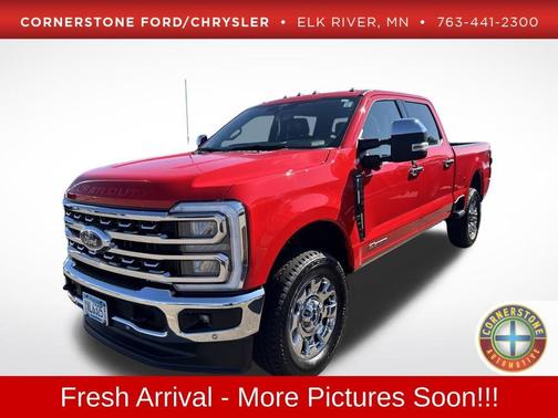 Red 2025 Ford F-350 Lariat Super Duty