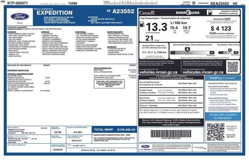 Black 2025 Ford Expedition Max Platinum
