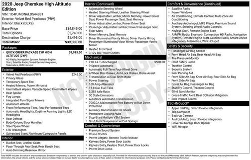 2020 Jeep Cherokee Limited