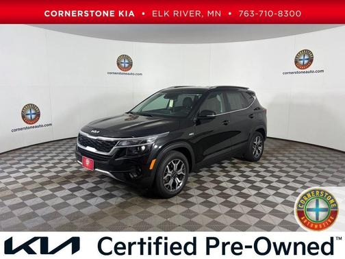 Black 2023 Kia Seltos EX