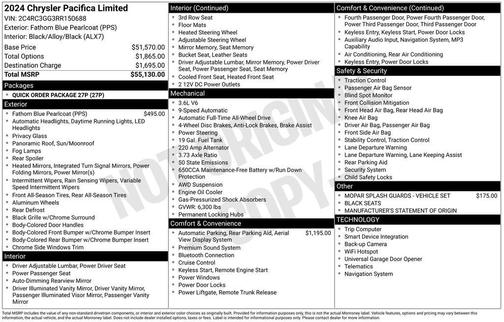 2024 Chrysler Pacifica Limited