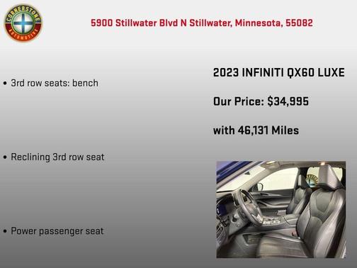Grand Blue 2023 INFINITI QX60 Luxe