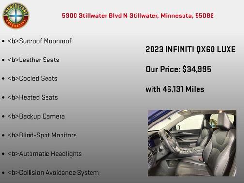 Grand Blue 2023 INFINITI QX60 Luxe