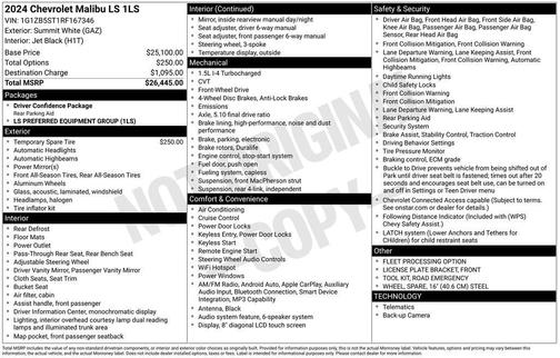 2024 Chevrolet Malibu 1LS