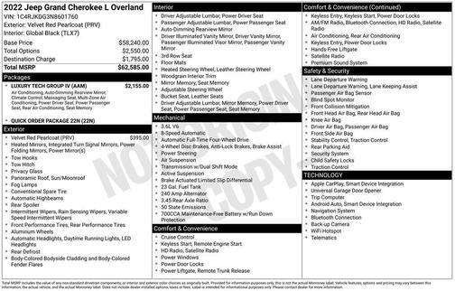 2022 Jeep Grand Cherokee L Overland