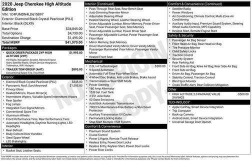 2020 Jeep Cherokee Limited