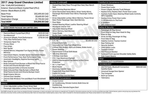 2017 Jeep Grand Cherokee Limited