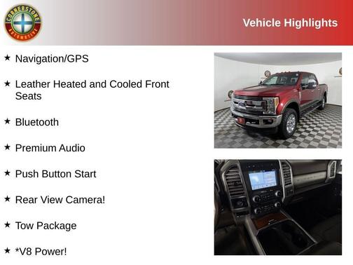 Red 2017 Ford F-350 King Ranch