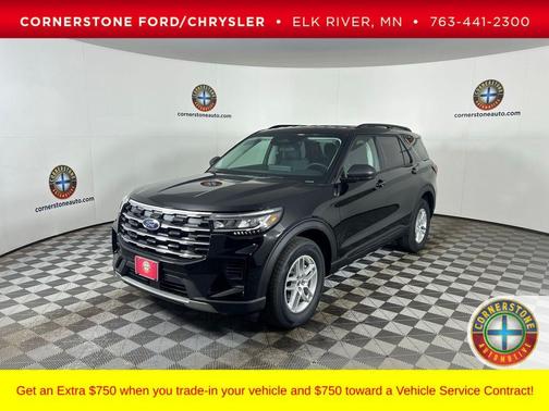 Agate Black Metallic 2026 Ford Explorer Active