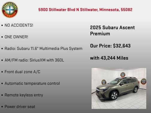 Green 2025 Subaru Ascent Premium