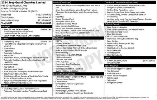 2024 Jeep Grand Cherokee Limited