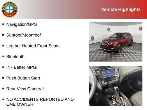 Red 2020 Nissan Rogue SL