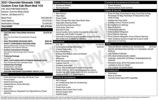 2021 Chevrolet Silverado 1500 Custom