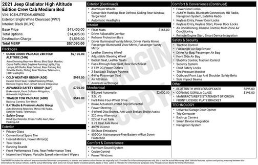 2021 Jeep Gladiator Overland