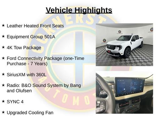 White 2026 Ford Maverick Lariat