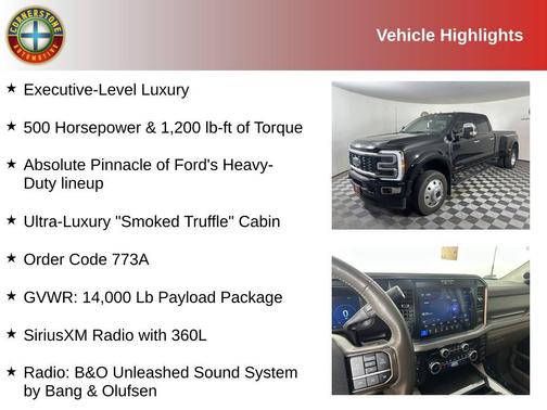 Black 2025 Ford F-450 Platinum