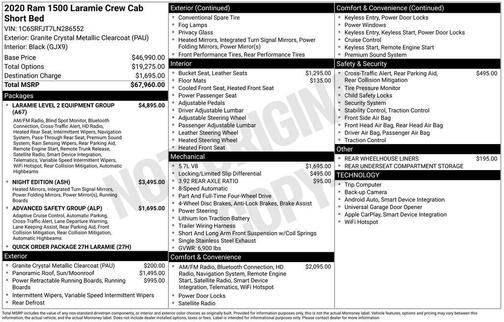 2020 RAM 1500 Laramie