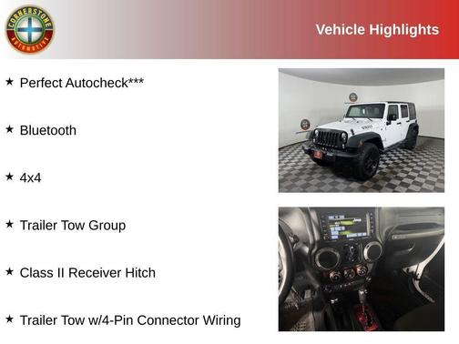 White 2016 Jeep Wrangler Unlimited Sport