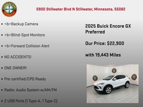 White 2025 Buick Encore GX Preferred