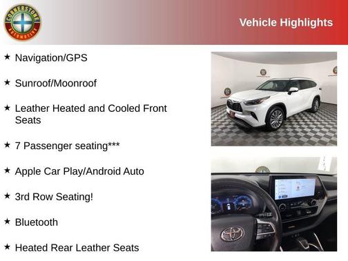 Beige 2024 Toyota Highlander Platinum